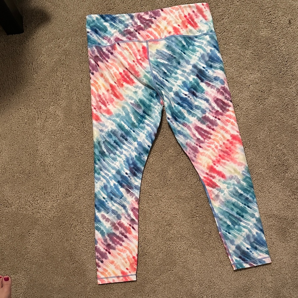 Athleta Multicolor Tie-Dye Leggings - Picture 2 of 3